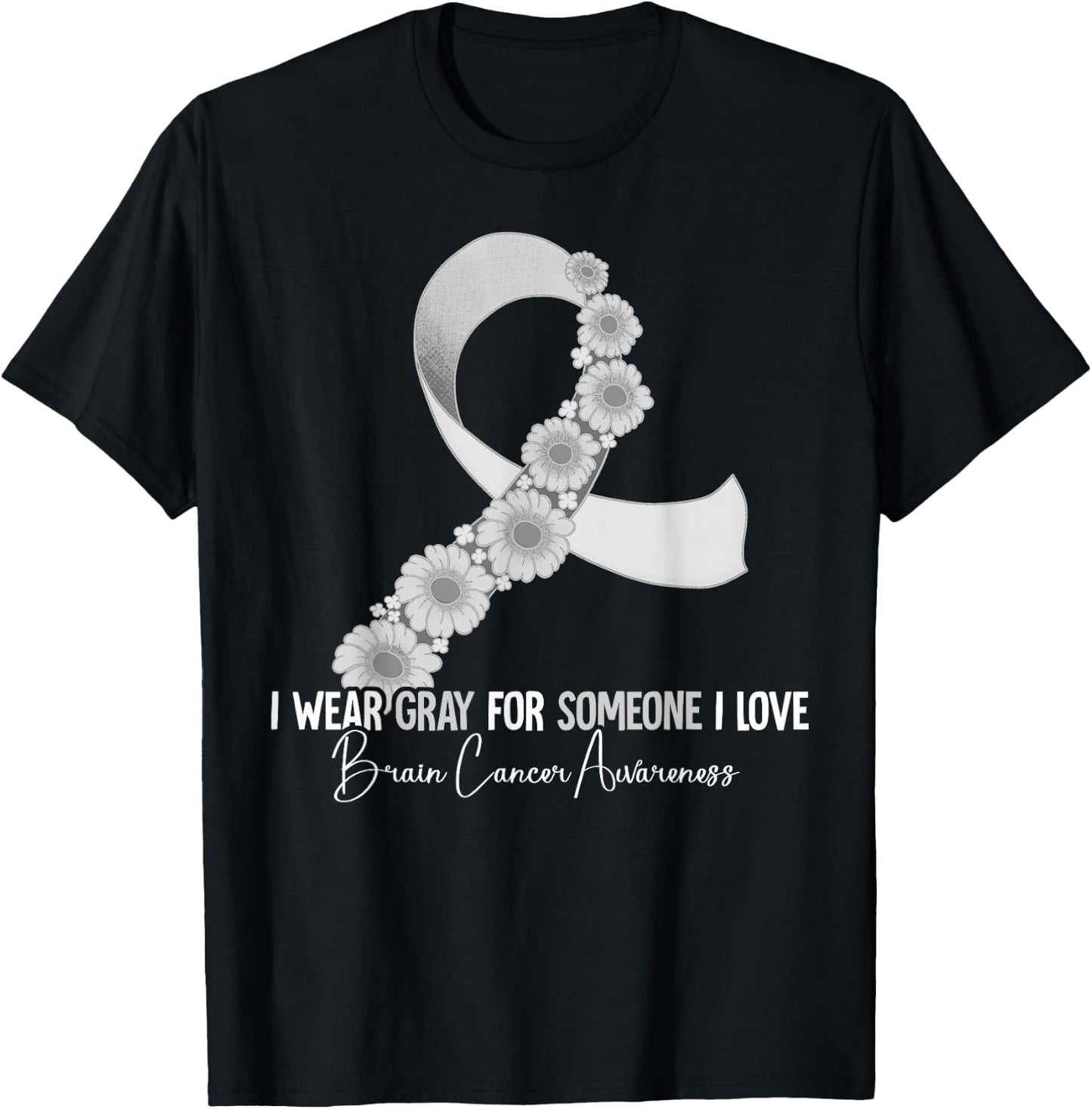 Brain Cancer Awareness T-Shirt - T-Shirt | Black