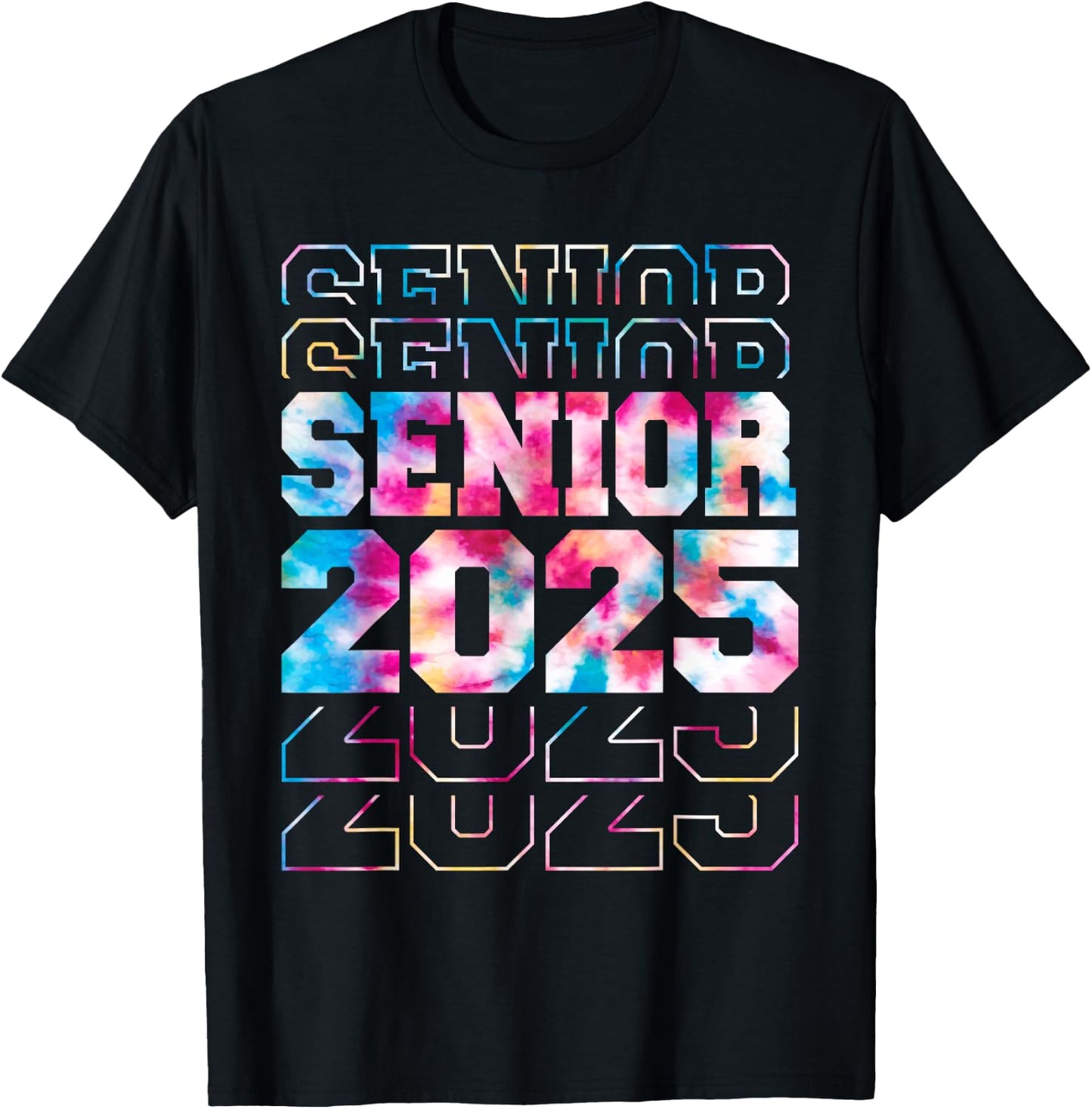 Funny Senior Graduation Gifts Class of 2025 Senior Men Women T-Shirt - T-Shirt | Black