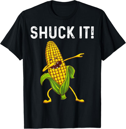 Funny Corn Gift Women Corn On The Cob Costume Farmer T-Shirt - T-Shirt | Black