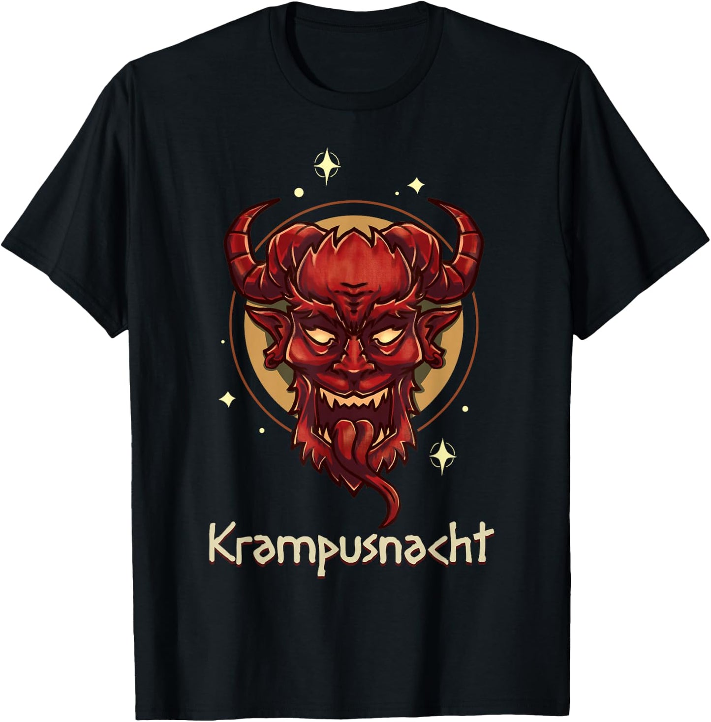 Krampus Night Merry Krampus Demon Eve Ugly Christmas Sweater T-Shirt - T-Shirt | Black