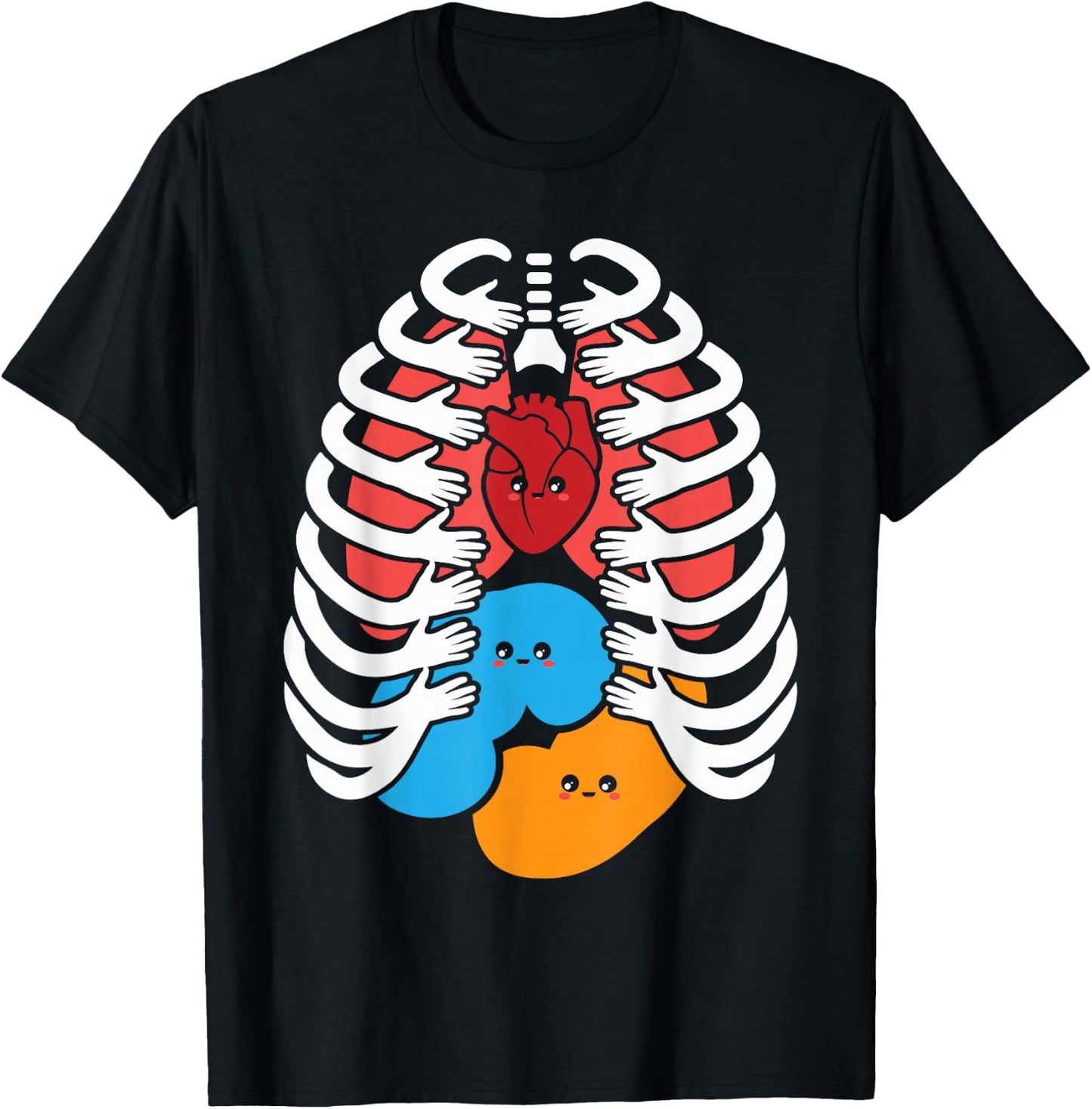 Human Anatomy Model - Anatomical Body Systems - Nurse T-Shirt - T-Shirt | Black