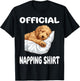 Goldendoodle Dog Pajamas Nightgown Official Napping T-Shirt - T-Shirt | Black