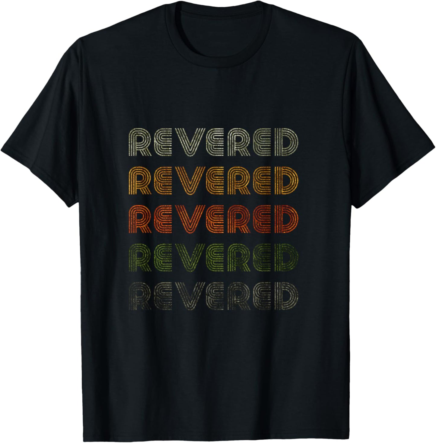 Love Heart Revered Grunge Vintage Style Black Revered T-Shirt - T-Shirt | Black