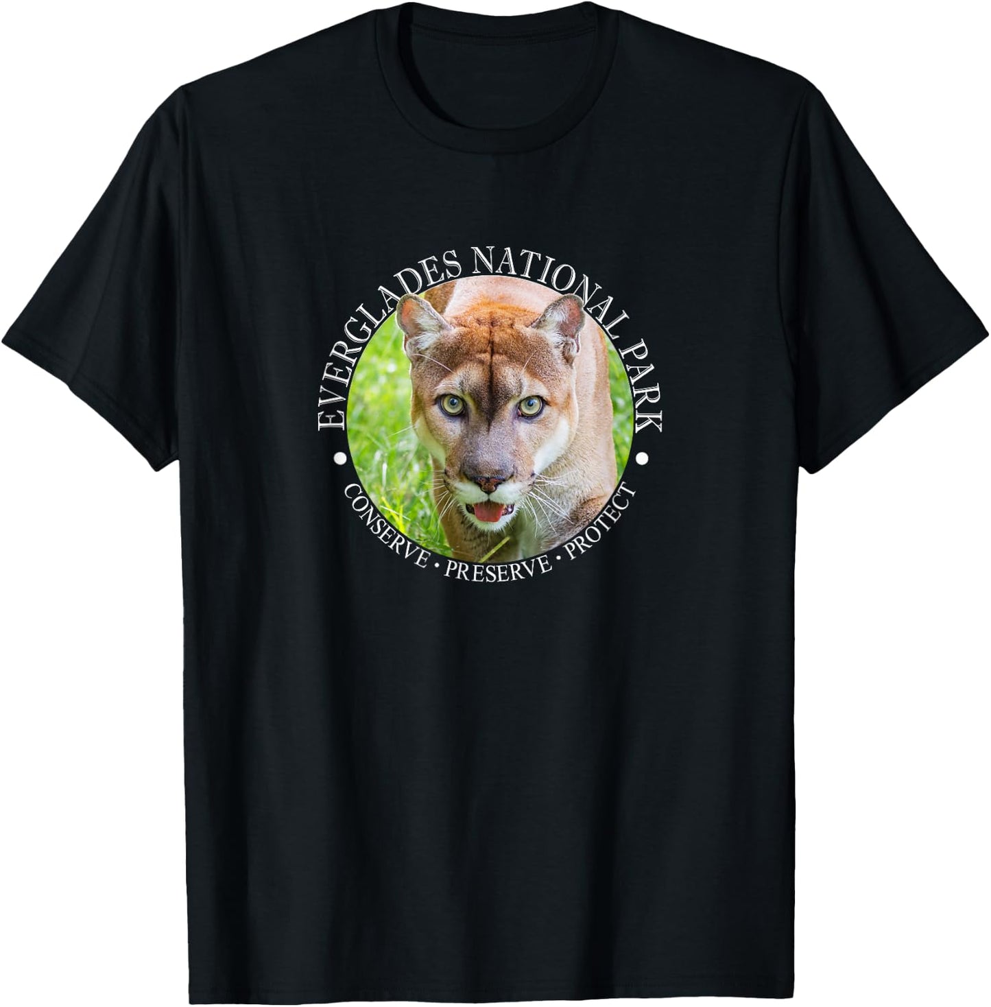 Everglades National Park Tea for Panther Lovers Florida T-Shirt - T-Shirt | Black