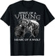 Spirit Of A Viking Heart Of A Wolf - Viking - Wolf Warrior T-Shirt - T-Shirt | Black