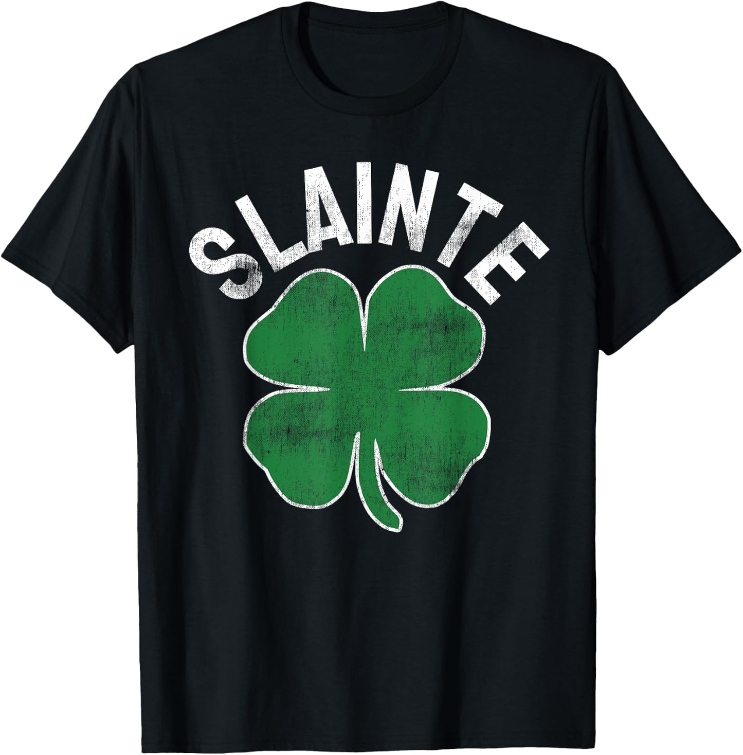 Slainte Beer Drinking Irish ST PATRICKS DAY Shamrock Funny T-Shirt - T-Shirt | Black