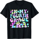 Groovy In My Fourth Grade Era First Day 4th Grade Tie Dye T-Shirt - T-Shirt | Black