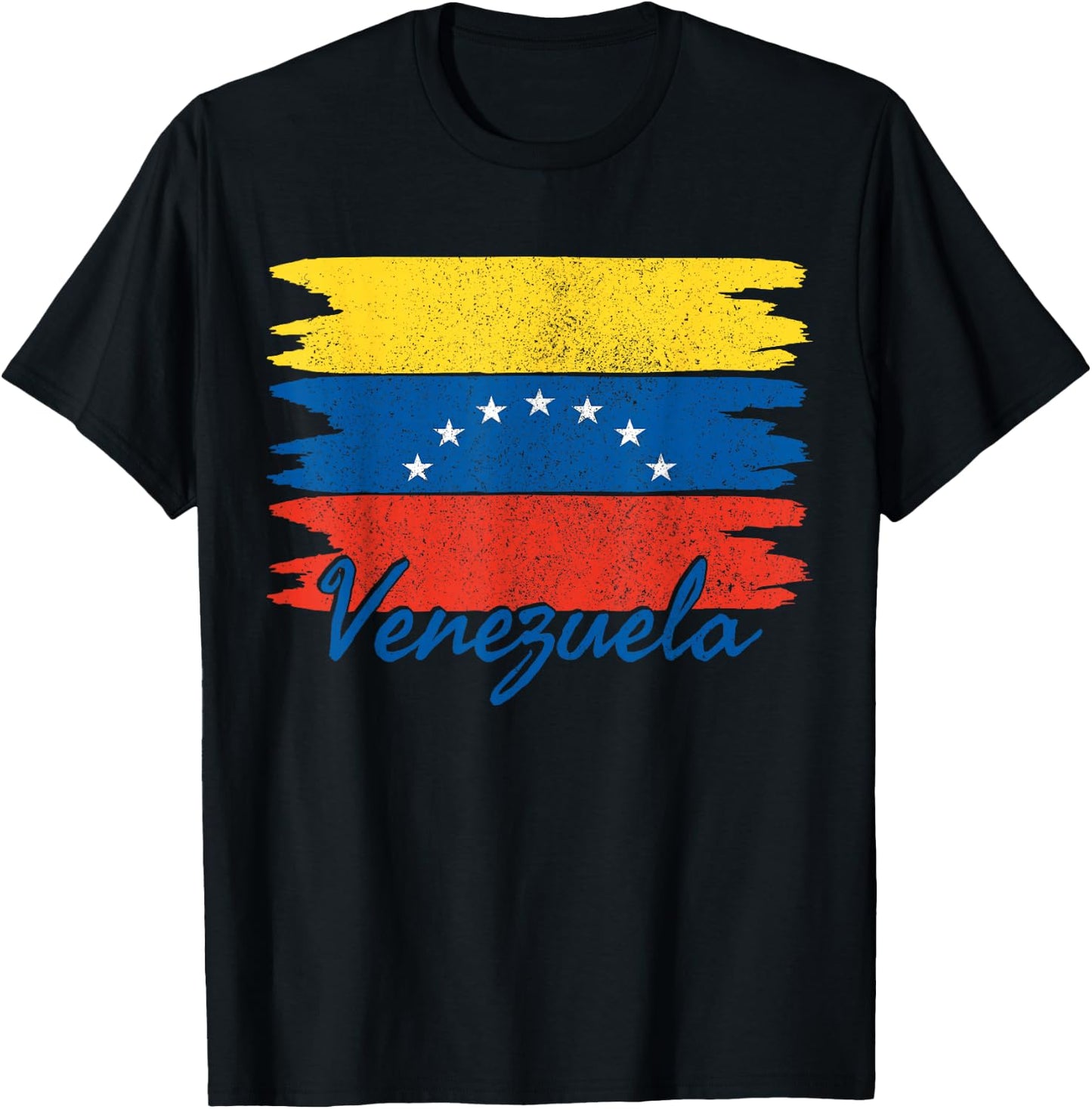 Venezuelan Pride Flag T-Shirt - T-Shirt | Black