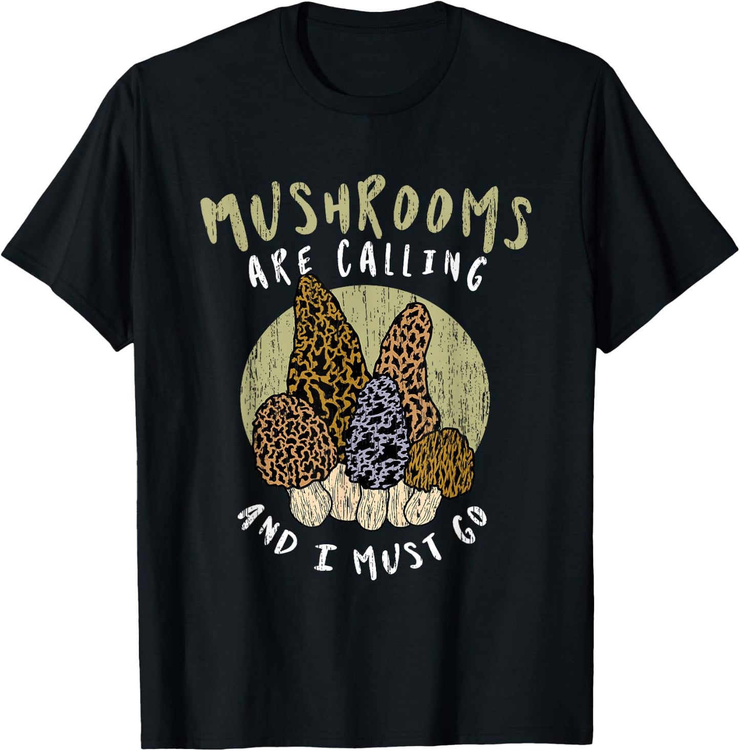 Funny Mushroom Hunting Fungi Mycologist Hiking Club Gifts T-Shirt - T-Shirt | Black