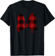 Disney Minnie Mouse Large Red Plaid Bow T-Shirt - T-Shirt | Black