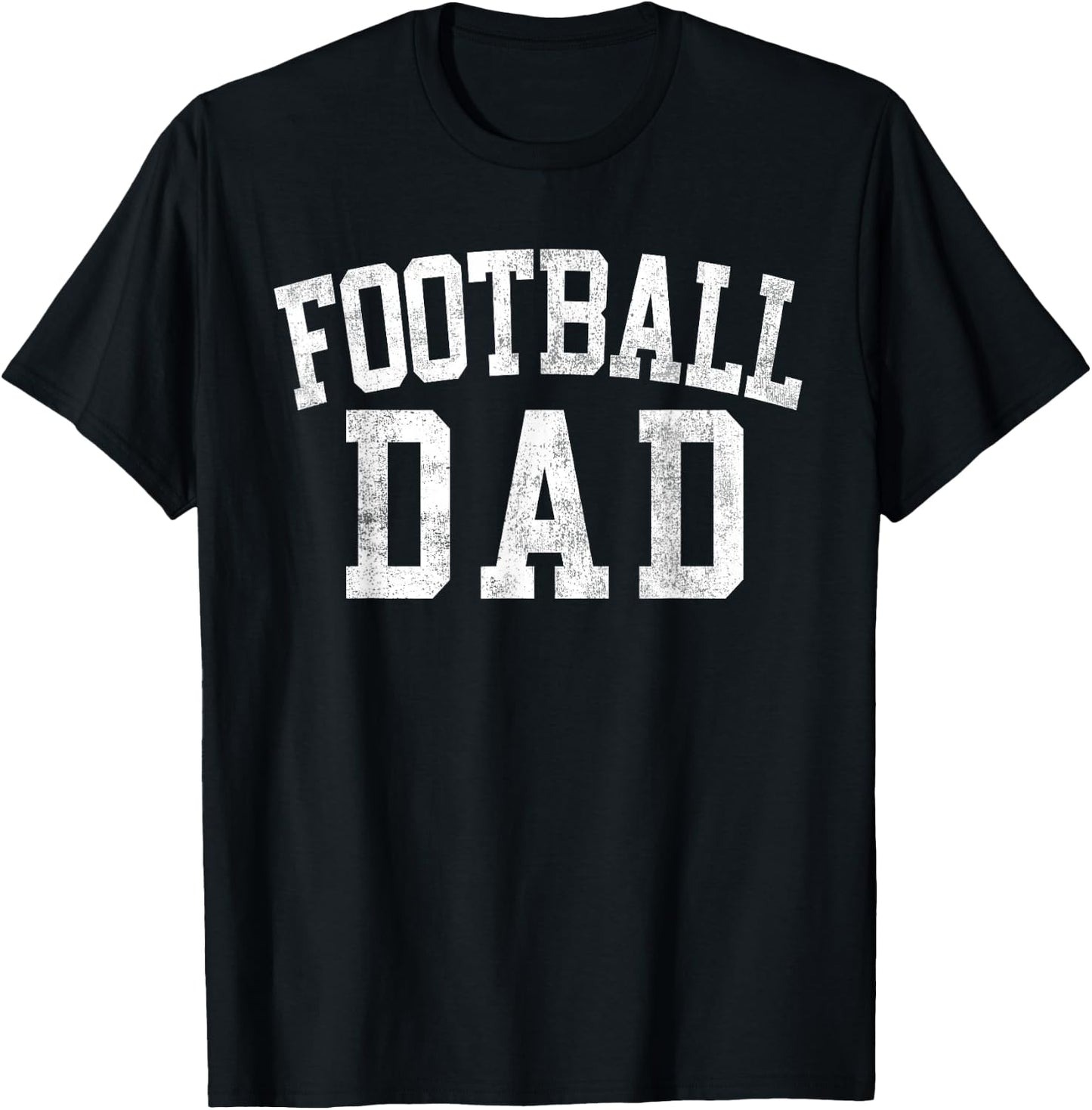 Football Dad Classic Bold Font Father's Day Daddy T-Shirt - T-Shirt | Black