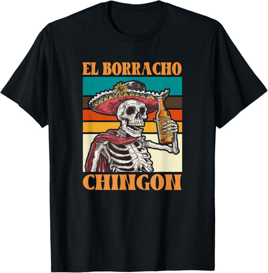 El Borracho Shirt - El Borracho Chingon T-Shirt - T-Shirt | Black