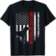 Vintage American Flag World's Best Rottweiler Dad Silhouette T-Shirt - T-Shirt | Black