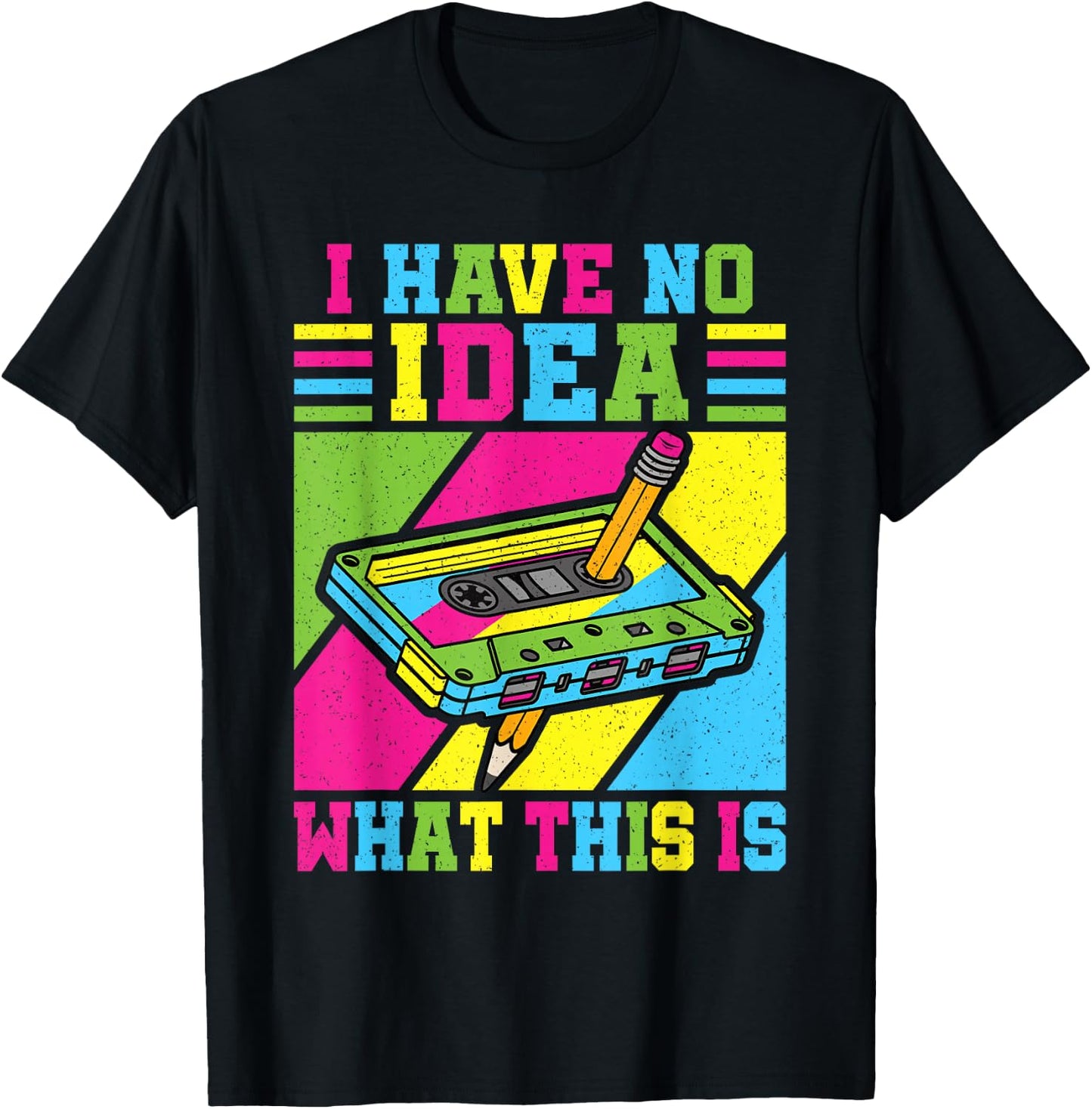 I Have No Idea What This Is 80s 90s Outfit Boys Girls Kids T-Shirt - T-Shirt | Black