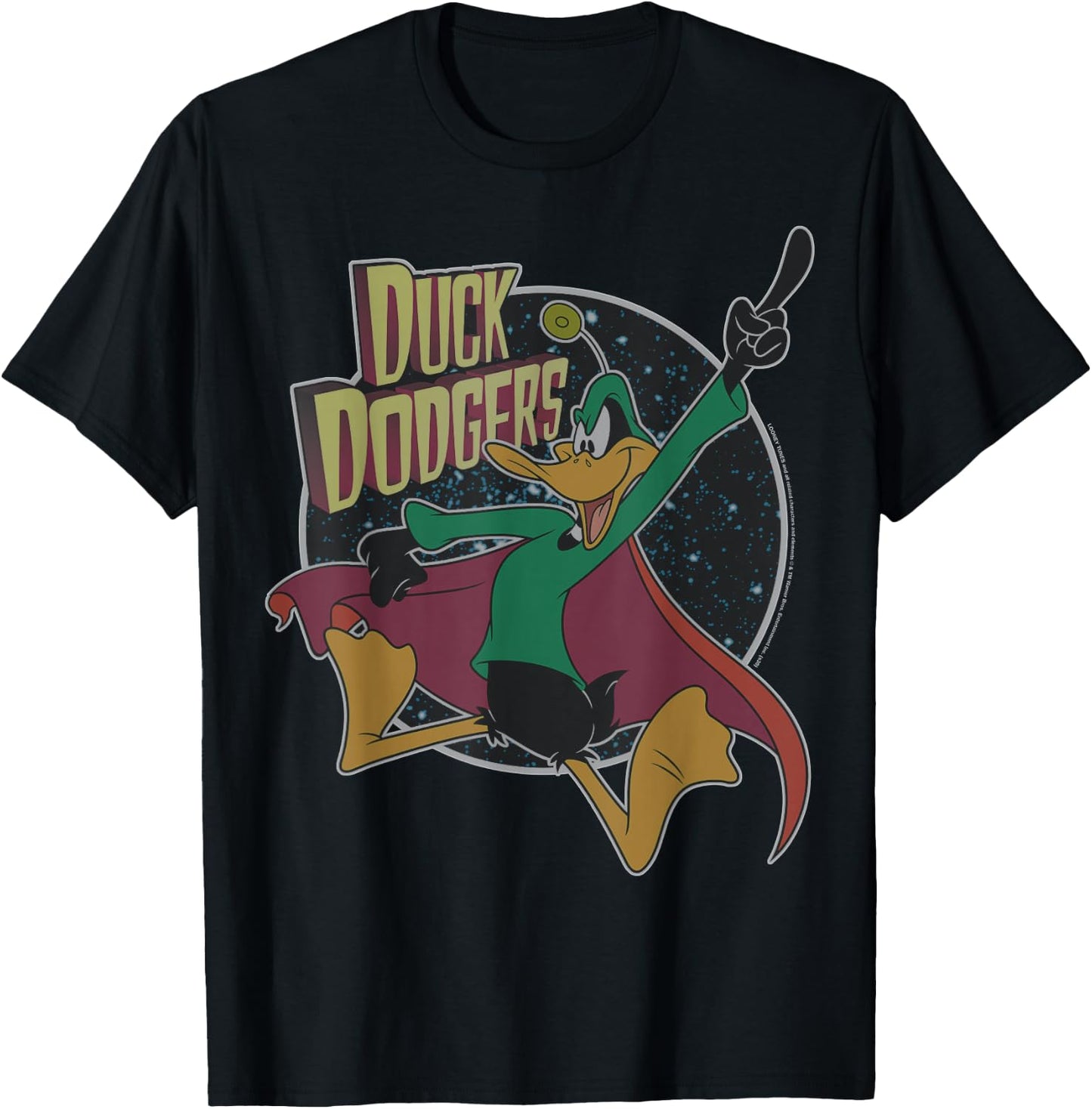 Looney Tunes Daffy Duck Vintage Portrait T-Shirt - T-Shirt | Black