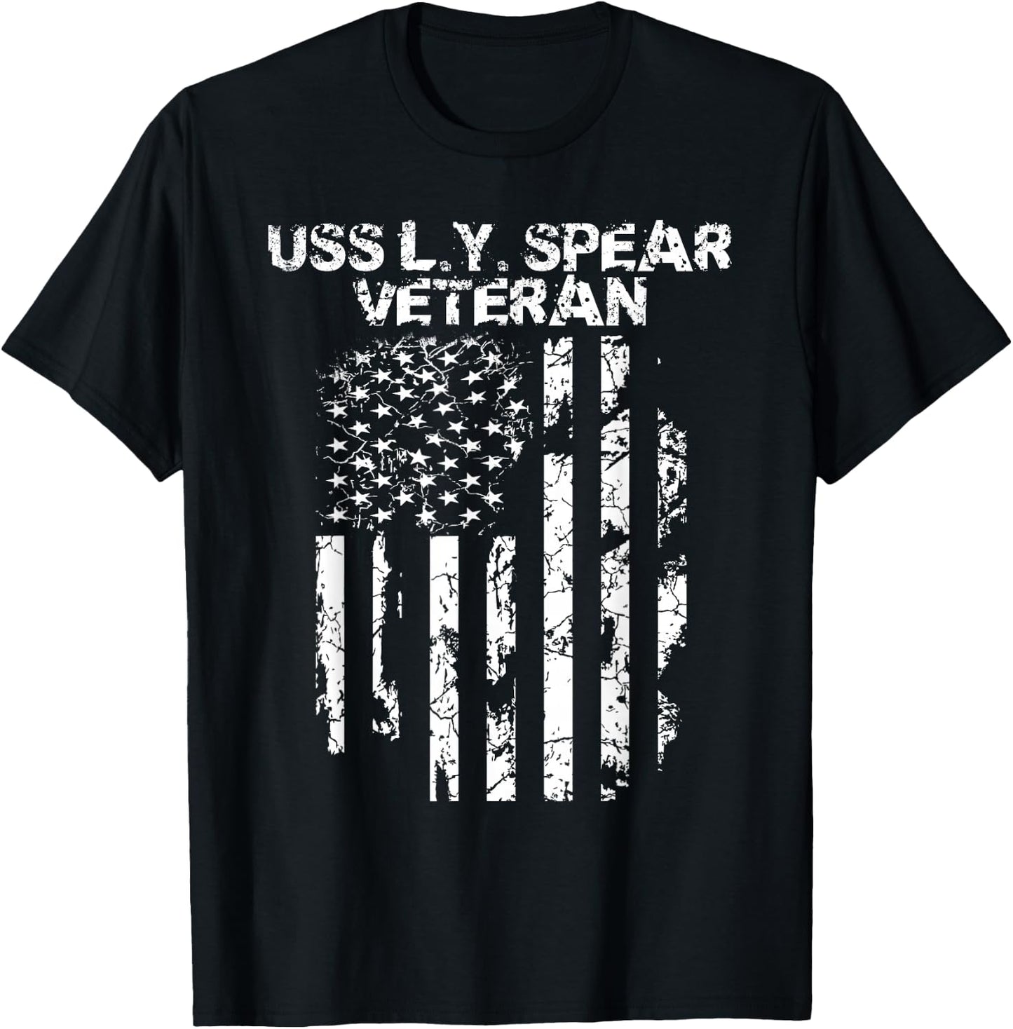 USS L.Y. Spear Veteran T-Shirt - T-Shirt | Black