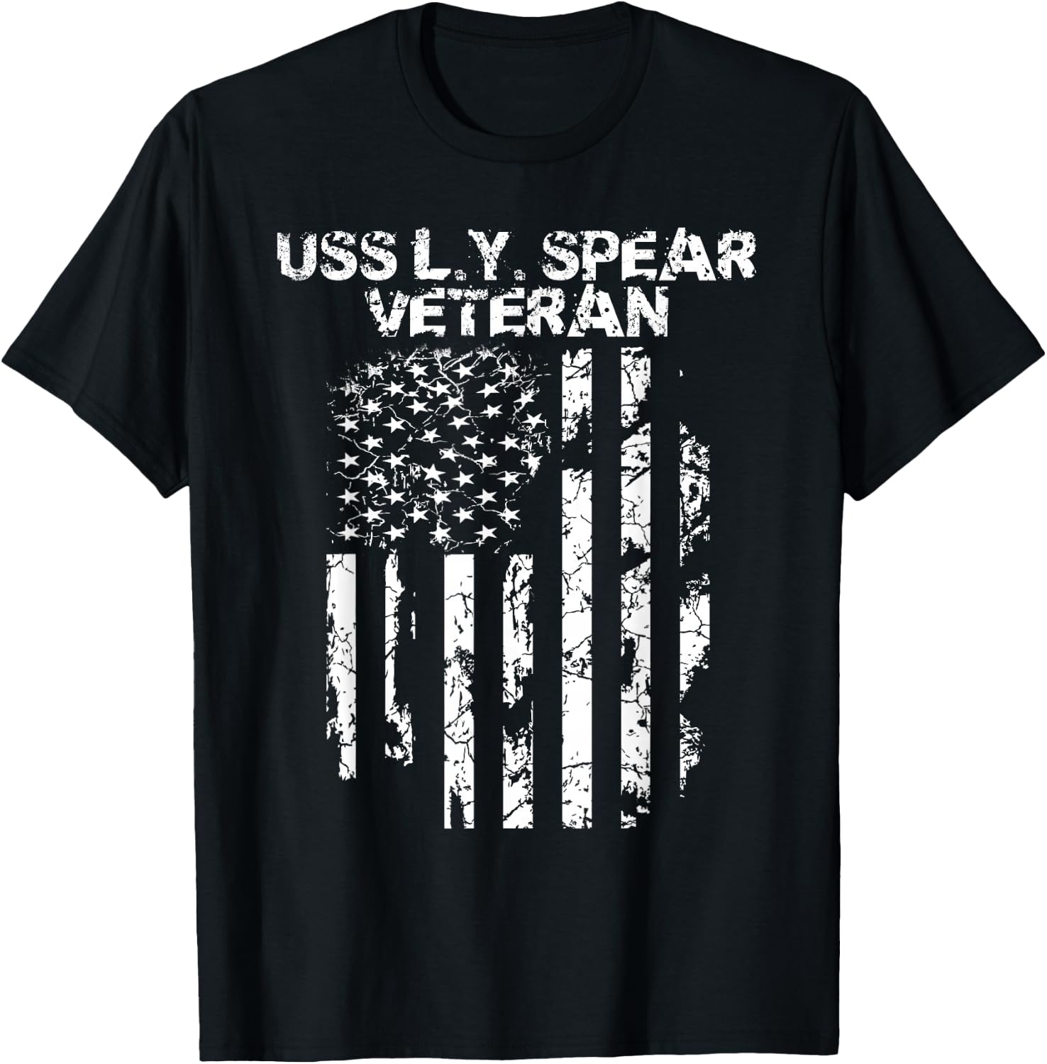 USS L.Y. Spear Veteran T-Shirt - T-Shirt | Black