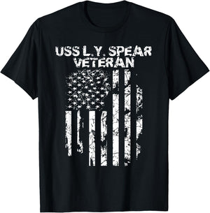 USS L.Y. Spear Veteran T-Shirt - T-Shirt | Black