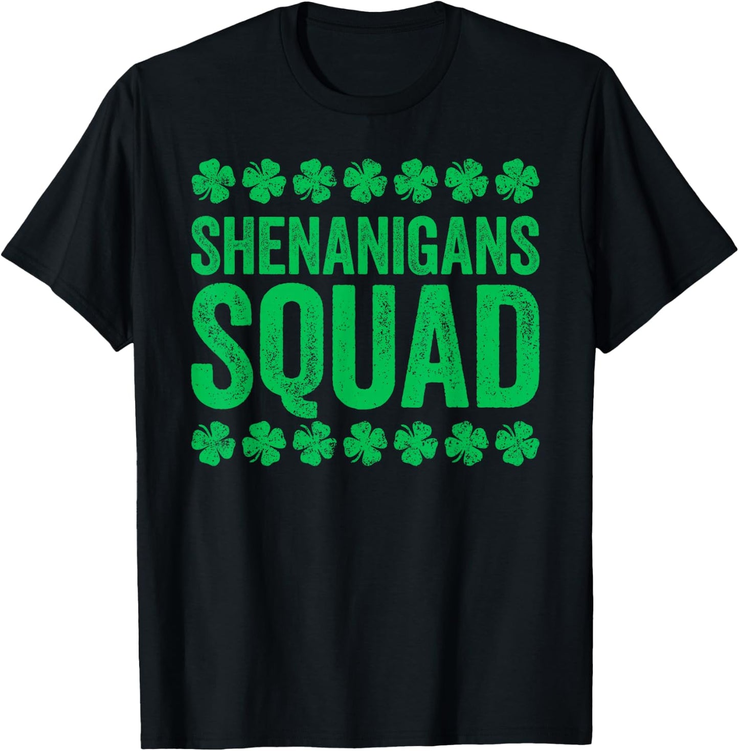 Shenanigans Squad Shirt Irish Men Women Kids St Patricks Day T-Shirt - T-Shirt | Black