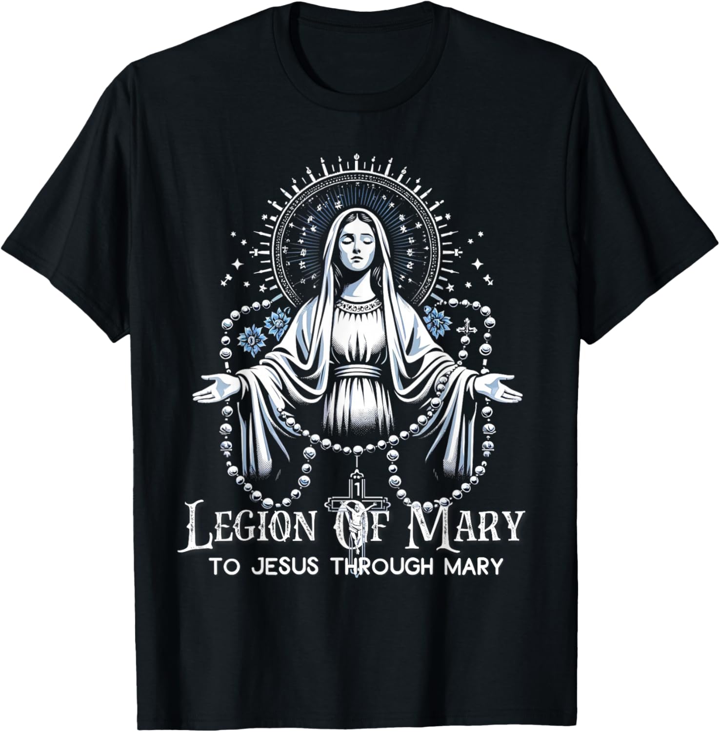 Legion Of Mary Our Lady Catholic T-Shirt - T-Shirt | Black