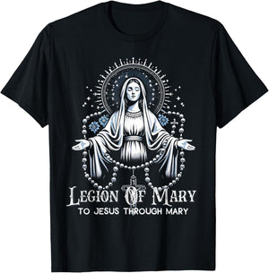 Legion Of Mary Our Lady Catholic T-Shirt - T-Shirt | Black