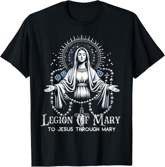 Legion Of Mary Our Lady Catholic T-Shirt - T-Shirt | Black