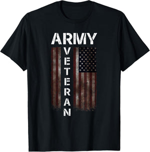 Cool American (USA) Flag - Proud Us Army Veteran Gift T-Shirt - T-Shirt | Black