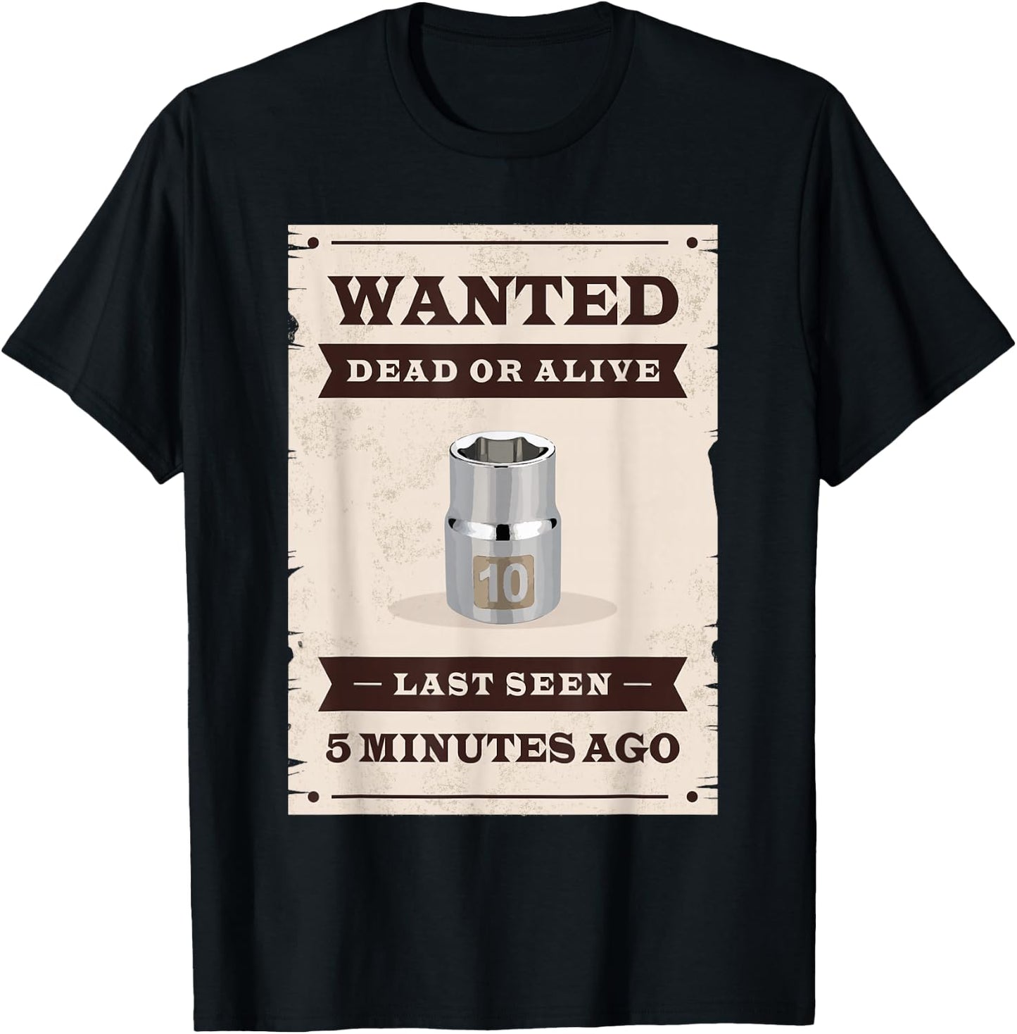 Missing 10mm Socket T-Shirt - T-Shirt | Black