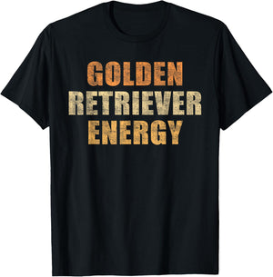 Golden retriever energy T-Shirt - T-Shirt | Black