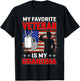 My Favorite Veteran Is My Grandma Usa Flag Veterans Day Women Kids Men T-Shirt - T-Shirt | Black