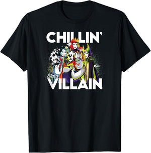 Disney Villains - Cruella Evil Queen Ursula Maleficent T-Shirt - T-Shirt | Black