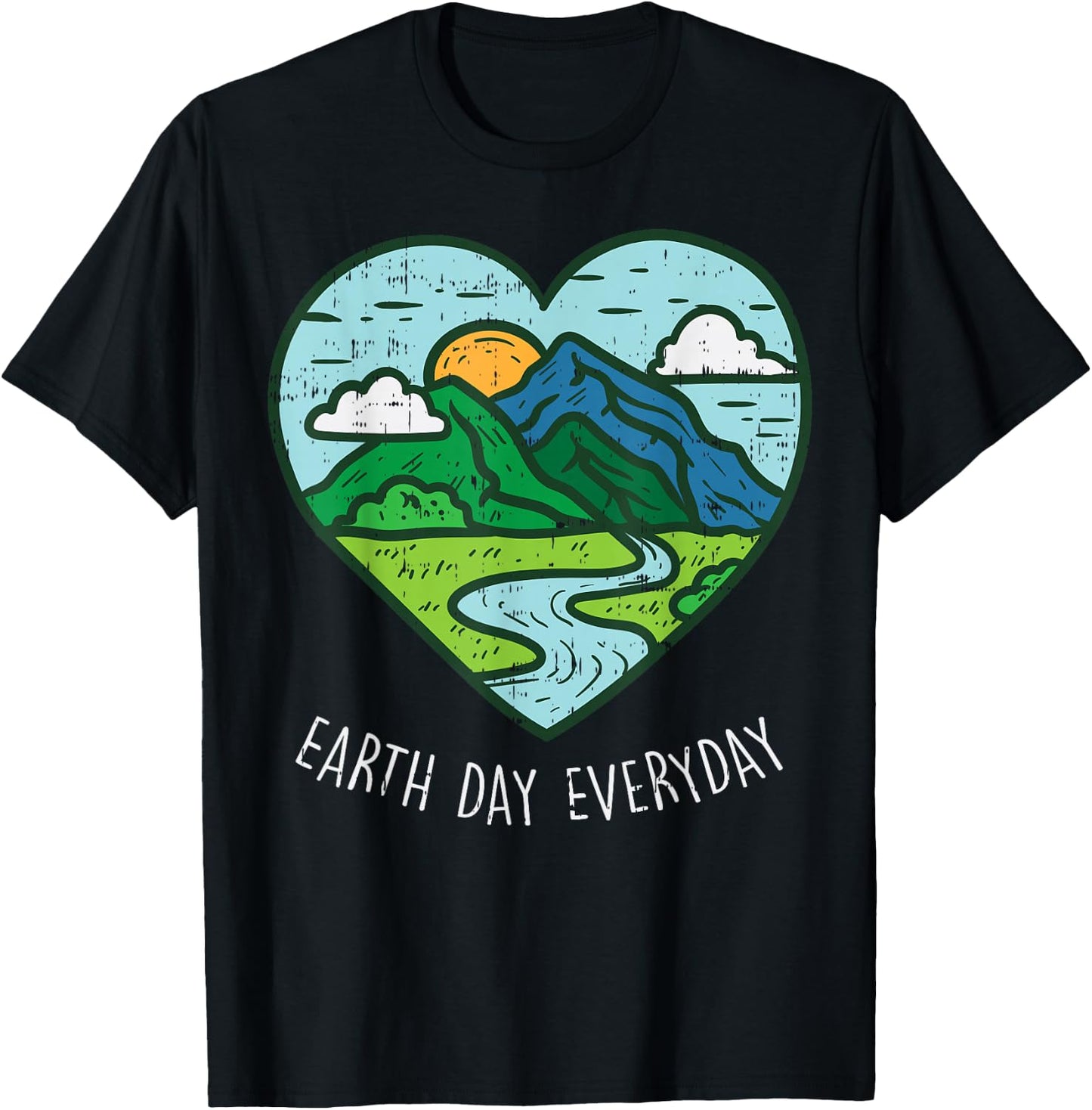Earth Day Everyday April 22nd Environmentalist Gift T-Shirt - T-Shirt | Black