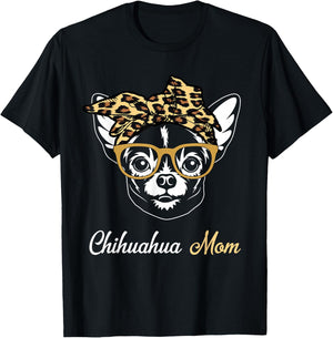 Birthday and Mother's day Gift-Chihuahua Mom T-Shirt - T-Shirt | Black
