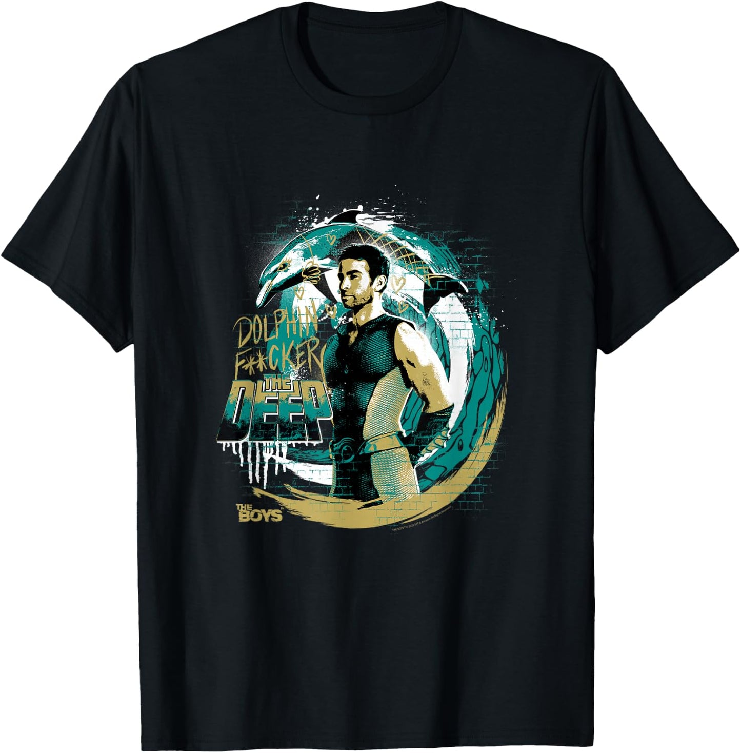 The Boys The Deep Graffiti T-Shirt - T-Shirt | Black