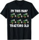 I'm This Many Tractors Old 6 Years Old Boys 6th Birthday T-Shirt - T-Shirt | Black