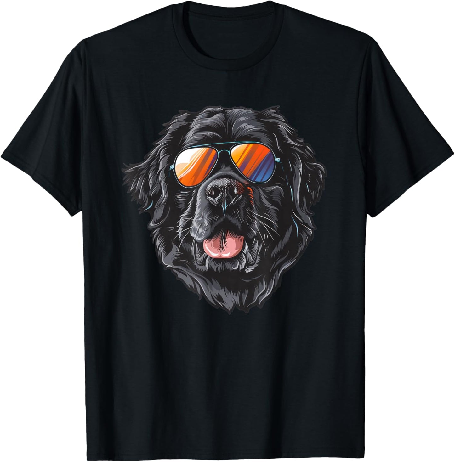 Newfoundland Dog Sunglasses Men Women Kids T-Shirt - T-Shirt | Black