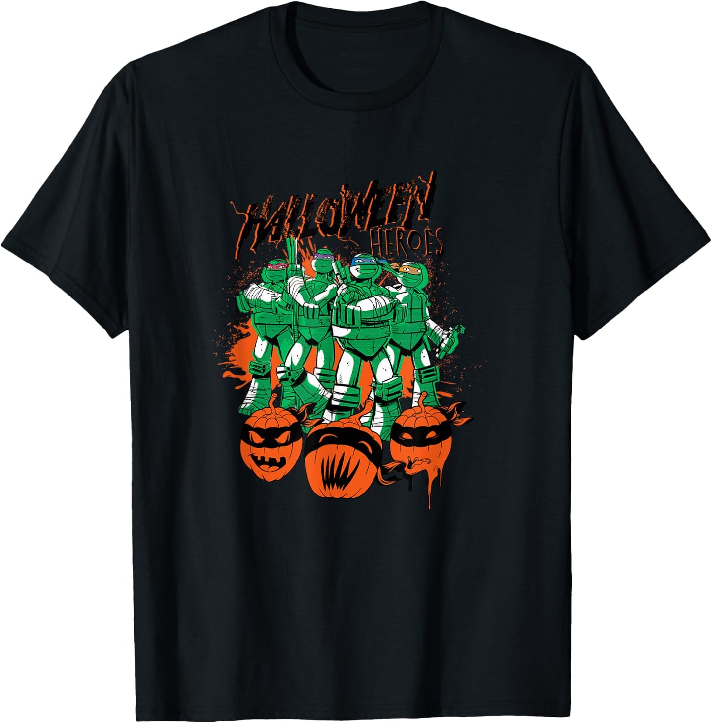 Teenage Mutant Ninja Turtles Halloween Heroes Spooky Crew T-Shirt - T-Shirt | Black