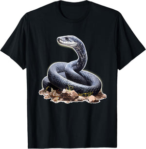 Black Snake Mamba Serpent T-Shirt - T-Shirt | Black