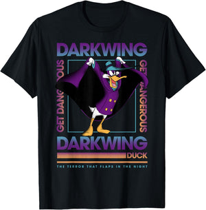 Disney Darkwing Duck Get Dangerous Square T-Shirt - T-Shirt | Black