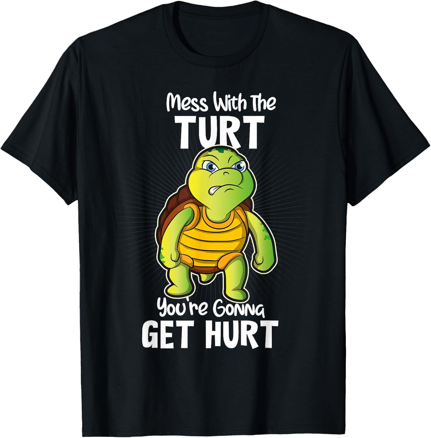 Turtle Shirt Gift Women & Kids Fun Tortoise Turtles T-Shirt - T-Shirt | Black
