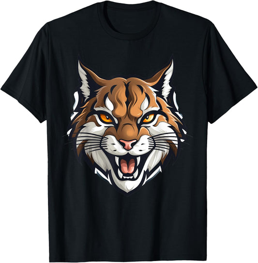 Bobcat Pride Mascot Football Game Day Sports Season Cheer Men Women Kids T-Shirt - T-Shirt | Black