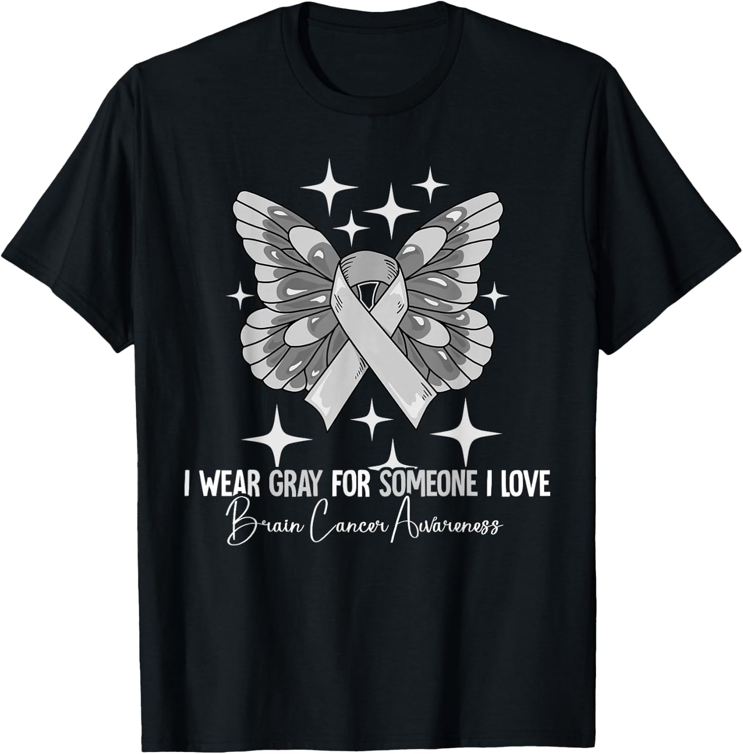Brain Cancer Awareness T-Shirt - T-Shirt | Black