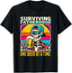 Surviving Fatherhood One Beer At A Time Skeleton Drinking T-Shirt - T-Shirt | Black