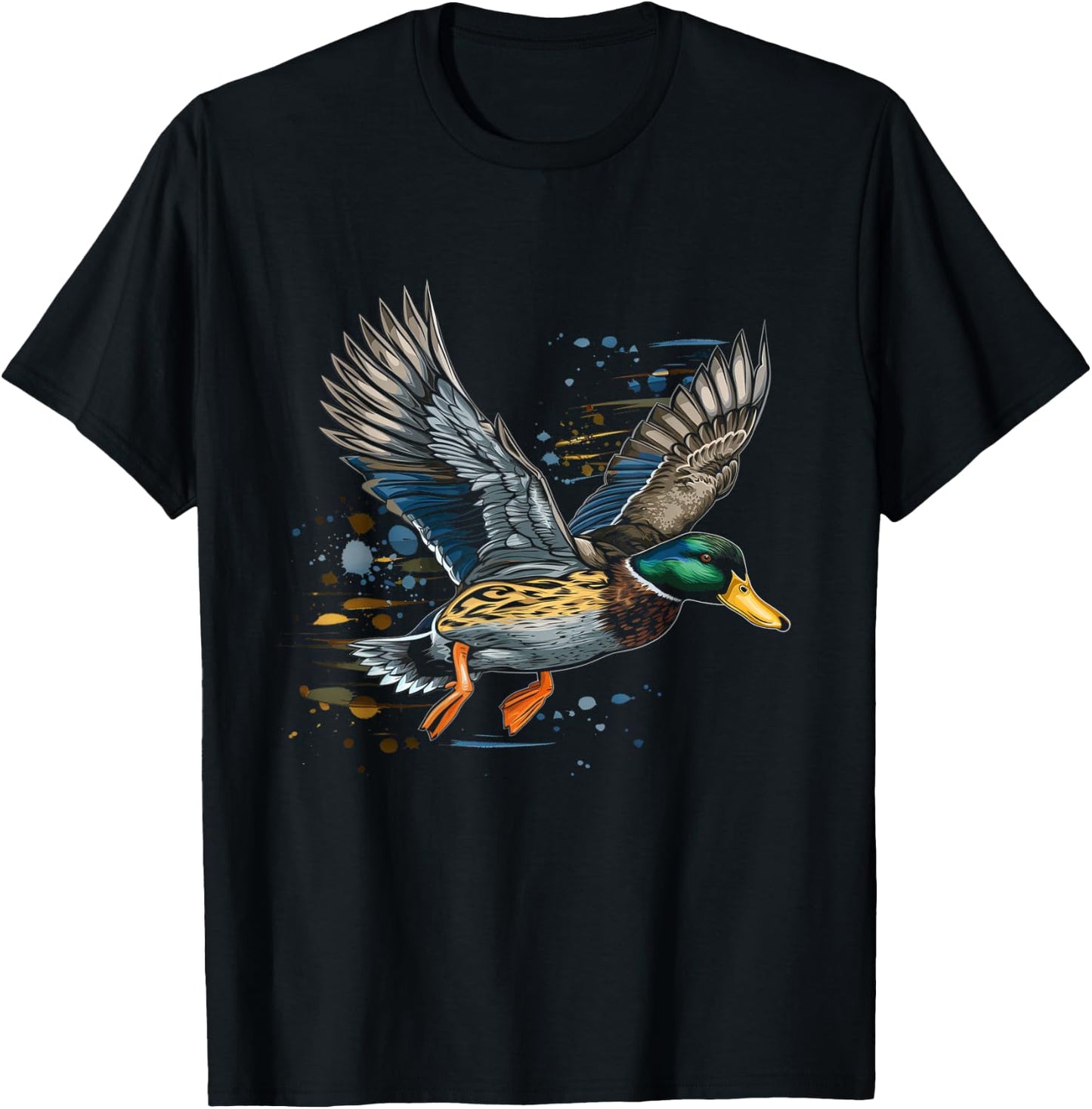 Duck Hunting Waterfowl Mallard Duck Hunter T-Shirt - T-Shirt | Black