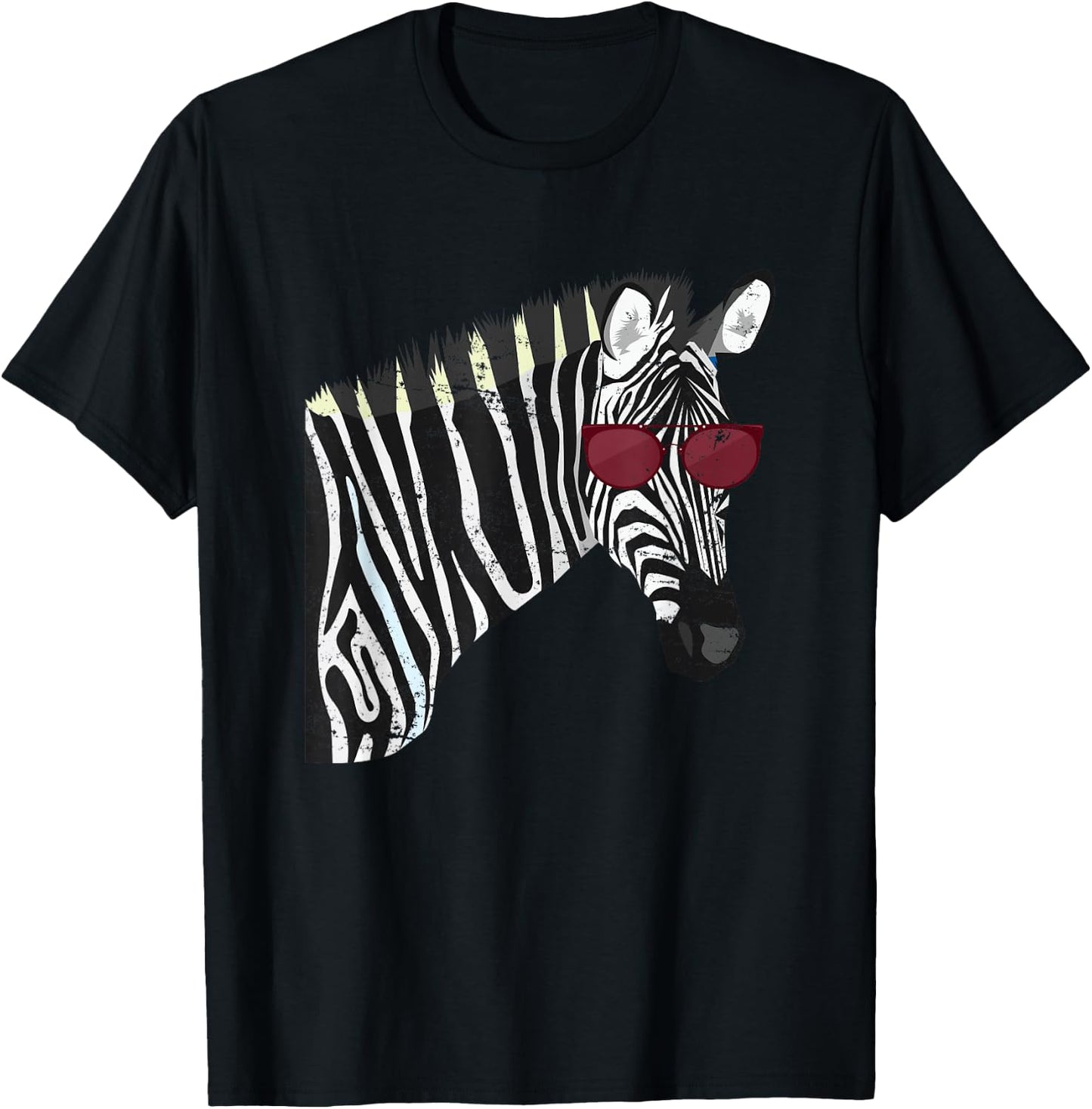 Cool Zebra T-Shirt - T-Shirt | Black