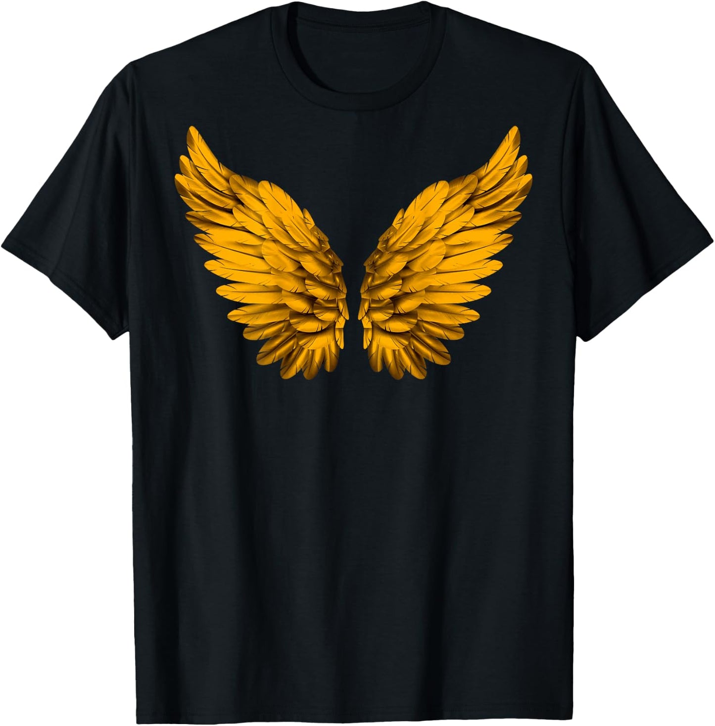 Angel Wings Freedom Guardian & Women Angel T-Shirt - T-Shirt | Black