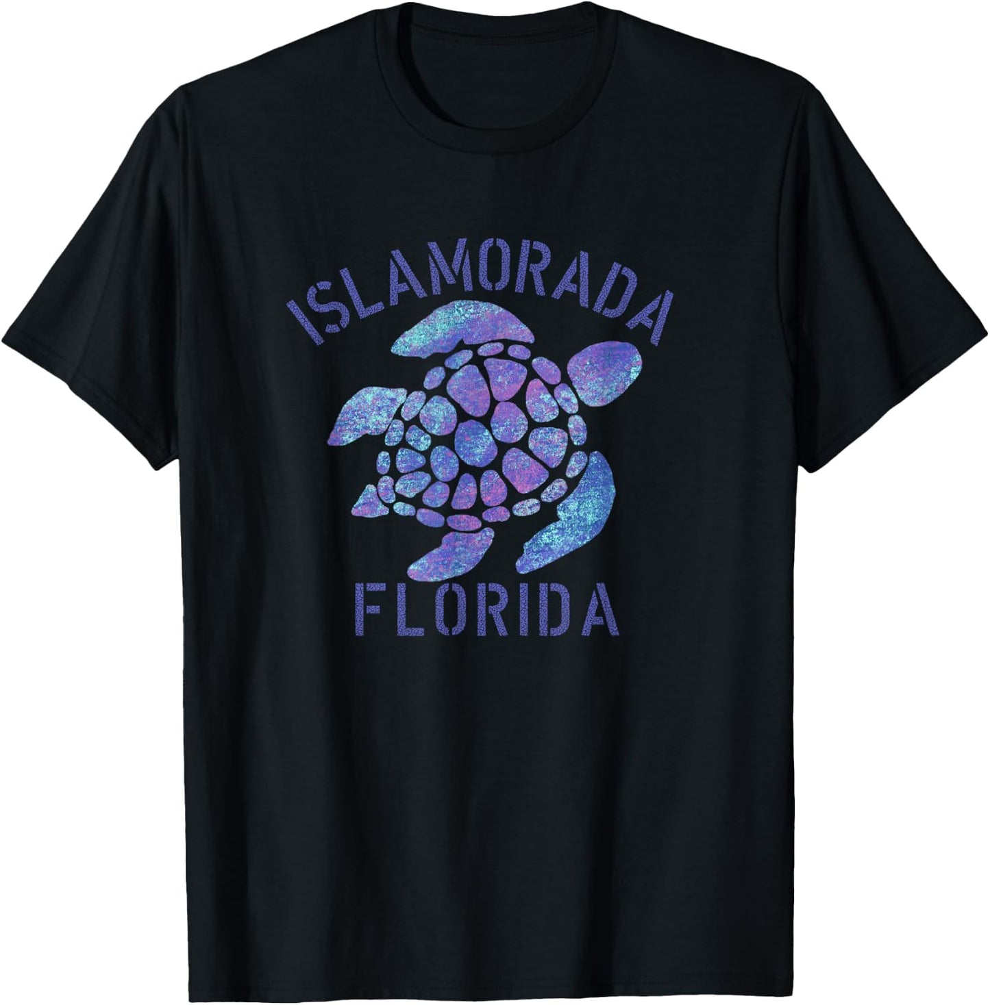 Islamorada, FL Beach Design / Tribal Turtle Gift Women Kids T-Shirt - T-Shirt | Black