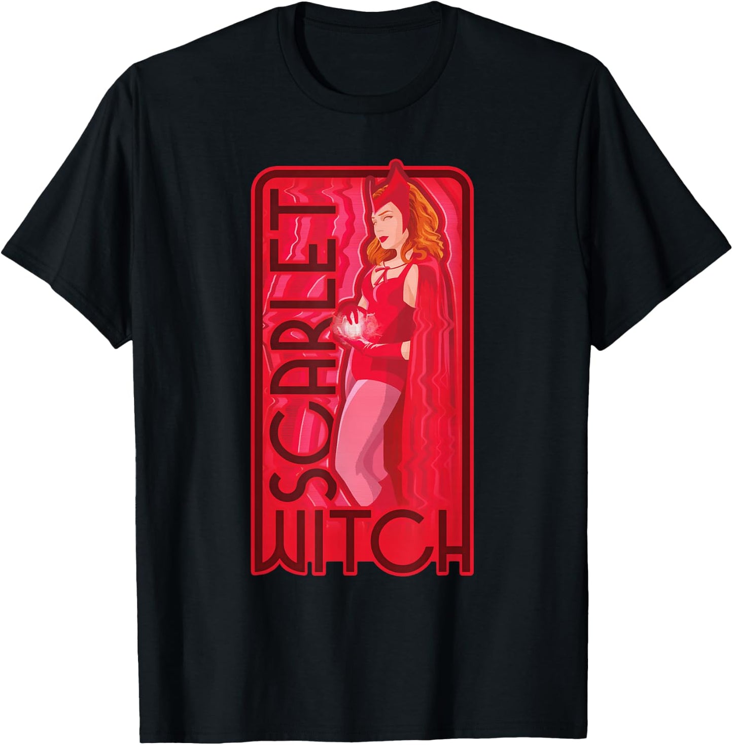 Marvel WandaVision Scarlet Witch Super Hero T-Shirt - T-Shirt | Black