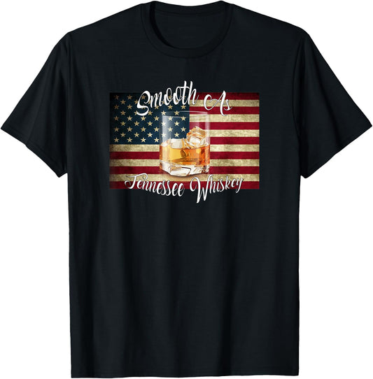 Smooth As Tennessee Whiskey T-Shirt - T-Shirt | Black