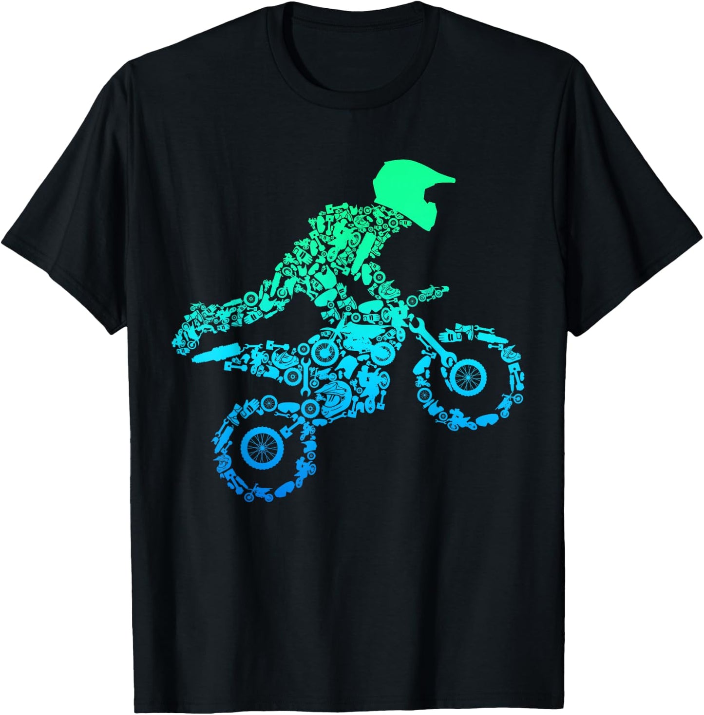 Dirt Bike Rider Motocross Enduro Dirt Biking Gifts T-Shirt - T-Shirt | Black